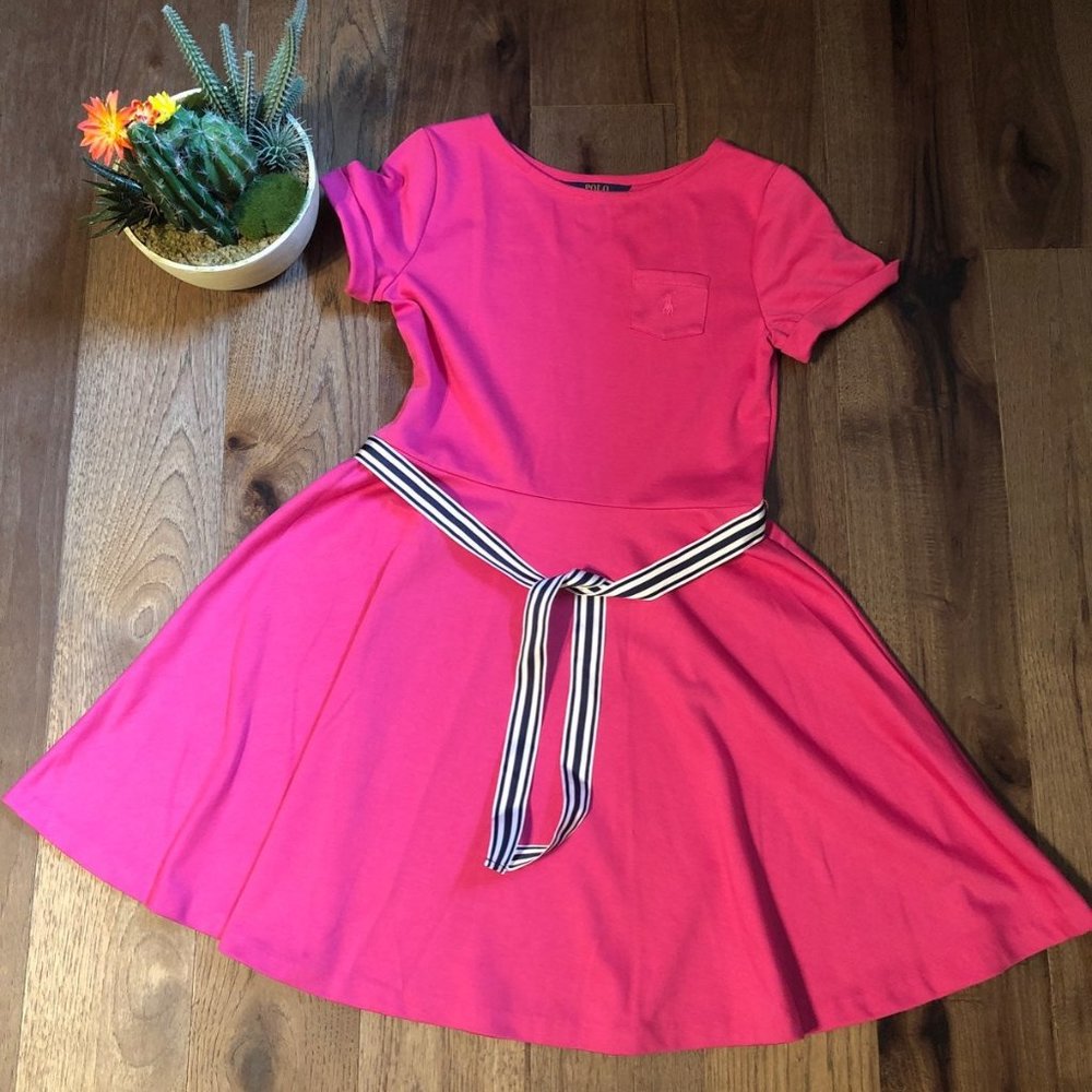 Girls Pink Polo Ralph Lauren Dress
